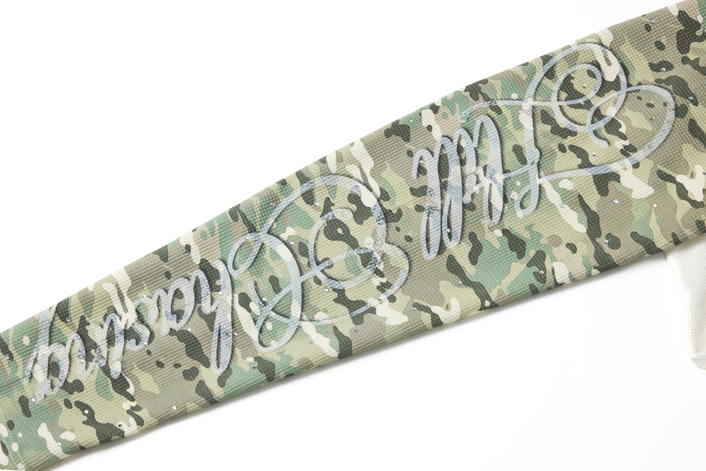 Camo Raglan Graphic Waffle Long Sleeve