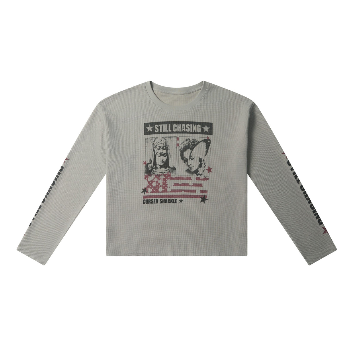 Faded Graphic Waffle Long Sleeve