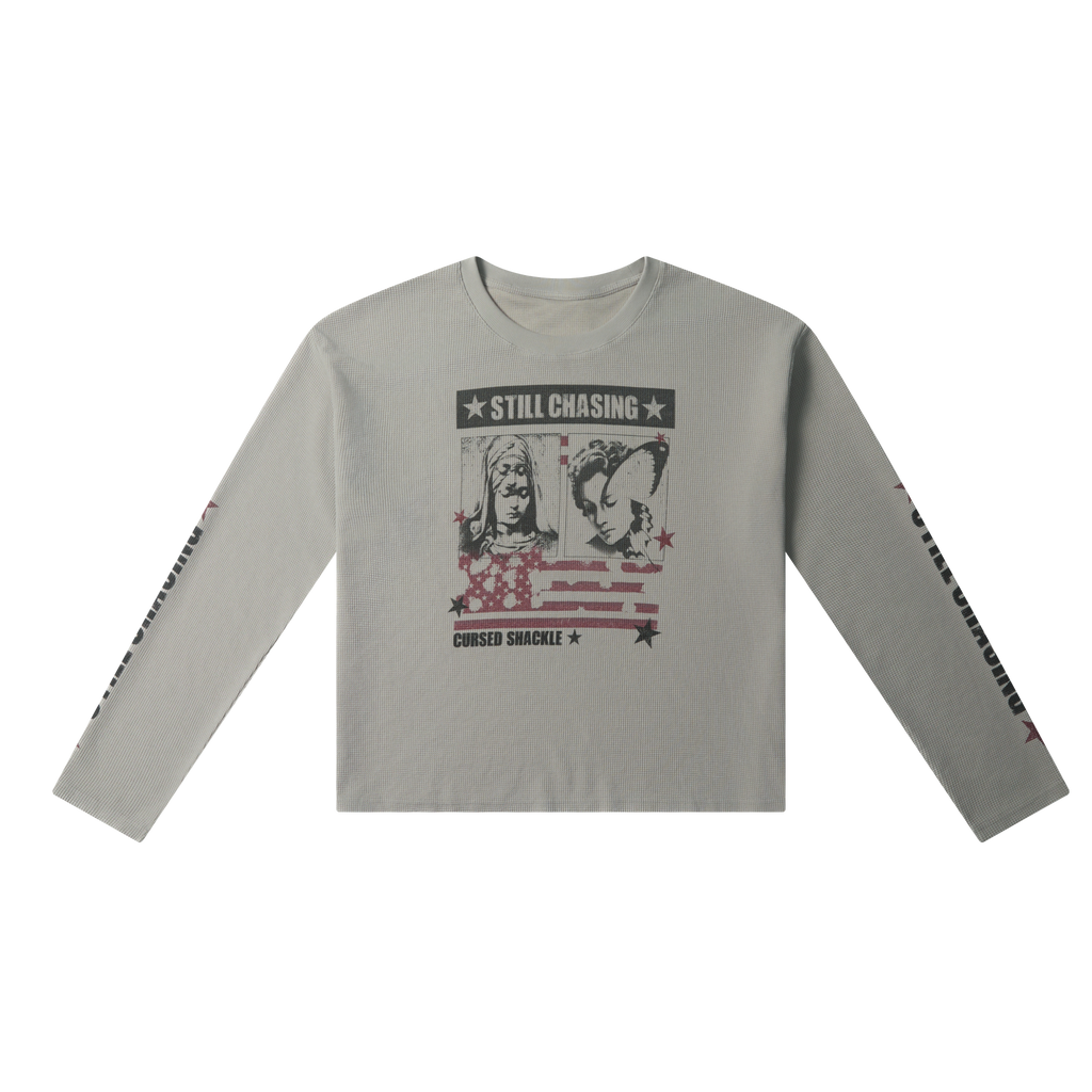 Faded Graphic Waffle Long Sleeve