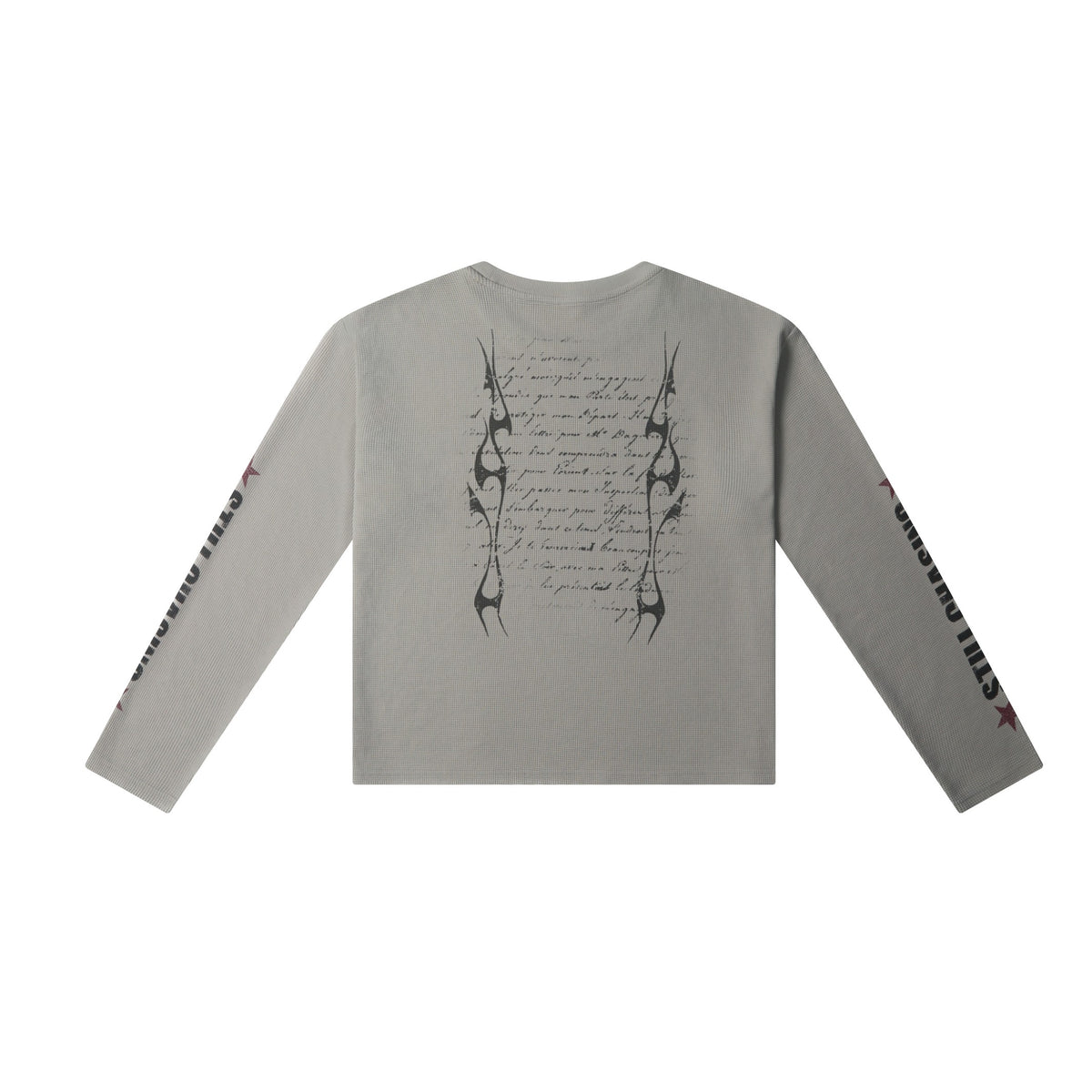 Faded Graphic Waffle Long Sleeve
