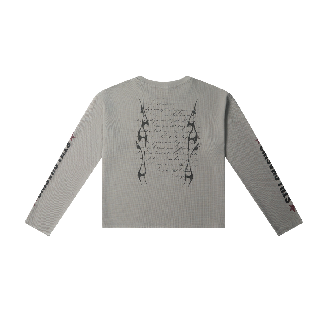 Faded Graphic Waffle Long Sleeve