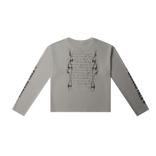 Faded Graphic Waffle Long Sleeve